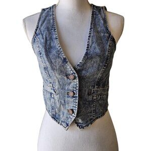 Vintage Sincerely Jules Denim Vest Size Small